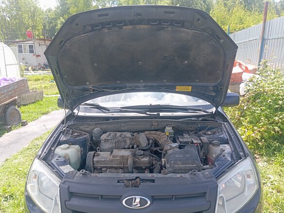 2013 Lada (ВАЗ) Granta I, синий, 425000 рублей - вид 9