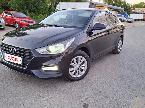 2018 Hyundai Solaris II, чёрный, 1170000 рублей