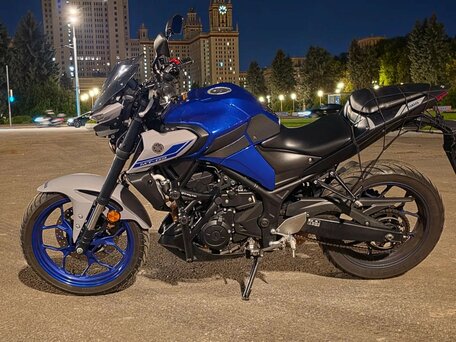 2021 Yamaha MT-03, синий, 600000 рублей, вид 3
