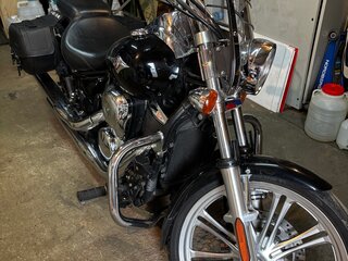 2007 Kawasaki VN900 Vulcan, чёрный, 450000 рублей, вид 1