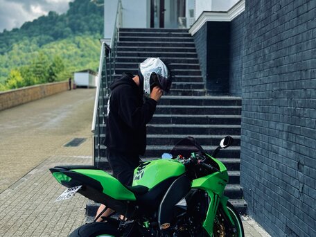 2007 Kawasaki ZX-10R Ninja, зелёный, 699000 рублей, вид 4