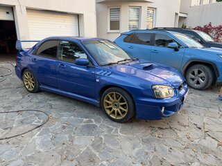 2004 Subaru Impreza WRX II Рестайлинг 1, синий, 1050000 рублей, вид 3