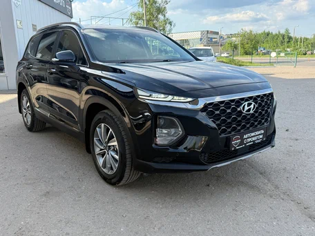 2020 Hyundai Santa Fe IV, чёрный, 2920000 рублей, вид 4