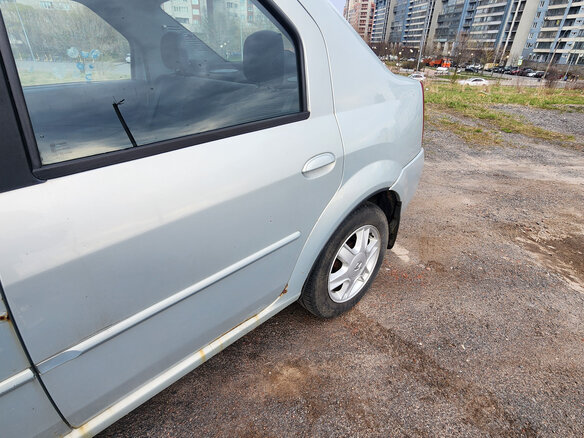 2007 Renault Logan I, серебристый, 420000 рублей - вид 10