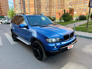2003 BMW X5 3.0i I (E53) Рестайлинг, синий, 845000 рублей, вид 3