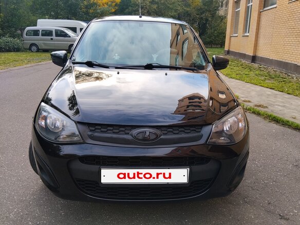 2014 Lada (ВАЗ) Kalina II, чёрный, 320000 рублей - вид 4