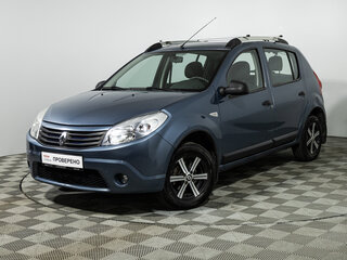 2012 Renault Sandero I, синий, 399585 рублей, вид 1
