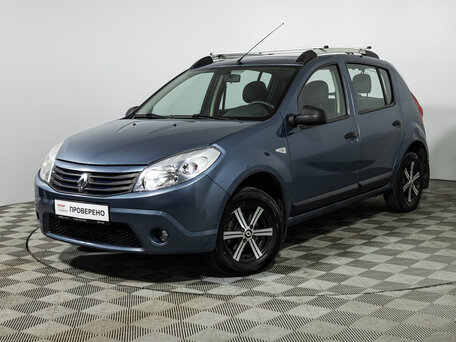 2012 Renault Sandero I, синий, 399585 рублей, вид 1