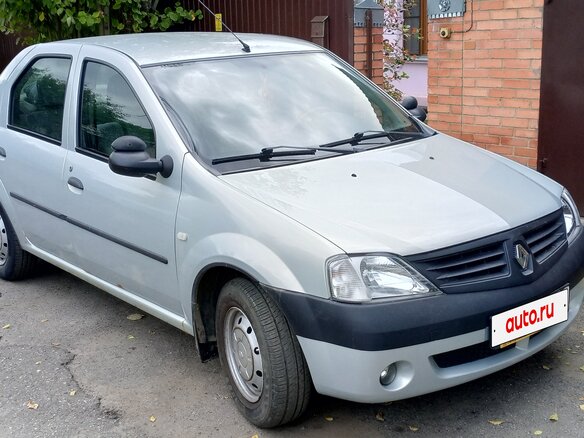 2007 Renault Logan I, серый - вид 3