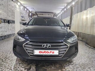 2017 Hyundai Elantra VI (AD), чёрный, 1380000 рублей, вид 3