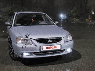 2004 Hyundai Accent ТагАЗ II, серебристый, 365000 рублей, вид 1