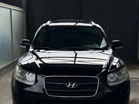 2008 Hyundai Santa Fe II, чёрный, 1000000 рублей, вид 2