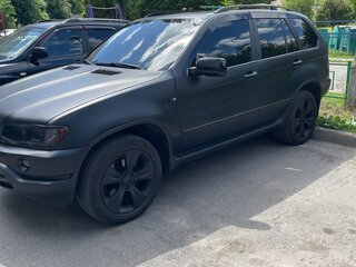 2002 BMW X5 4.4i I (E53), чёрный, 1100000 рублей, вид 4