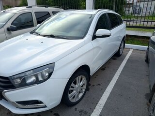 2019 Lada (ВАЗ) Vesta SW I, белый, 800000 рублей, вид 2