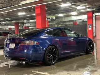 2017 Tesla Model S P100D I Рестайлинг, синий, 3450000 рублей, вид 3