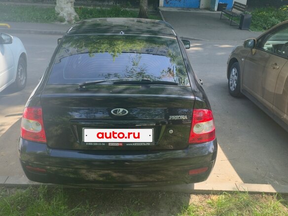 2009 Lada (ВАЗ) Priora I, чёрный - вид 3