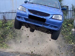 2006 Hyundai Accent ТагАЗ II, фиолетовый, 120000 рублей, вид 2