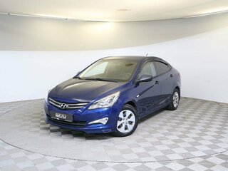 2016 Hyundai Solaris I Рестайлинг, синий, 945000 рублей, вид 1