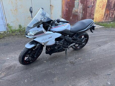2013 Kawasaki ER-4F (Ninja 400R), белый, 310000 рублей, вид 2