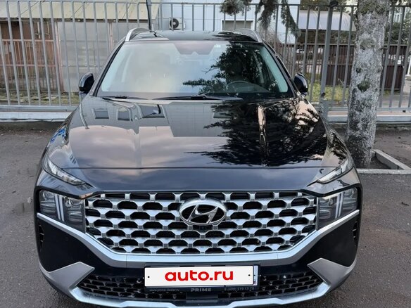 2021 Hyundai Santa Fe IV Рестайлинг, чёрный, 3980000 рублей - вид 1