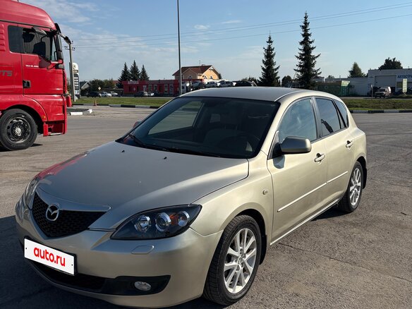 2008 Mazda 3 I (BK) Рестайлинг, золотистый, 750000 рублей - вид 2