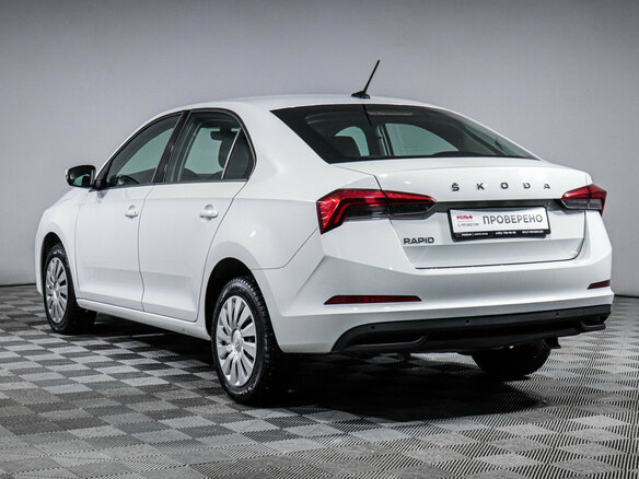 2021 Skoda Rapid II, белый, 1579000 рублей - вид 6