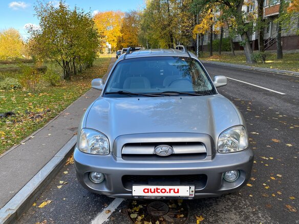 2005 Hyundai Santa Fe I, серебристый - вид 1