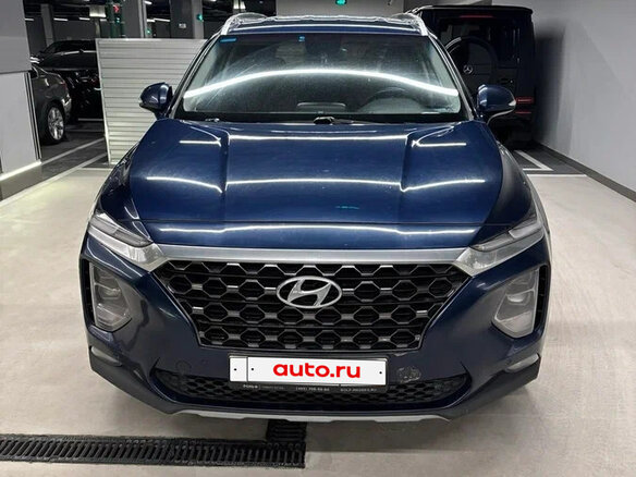2019 Hyundai Santa Fe IV, синий