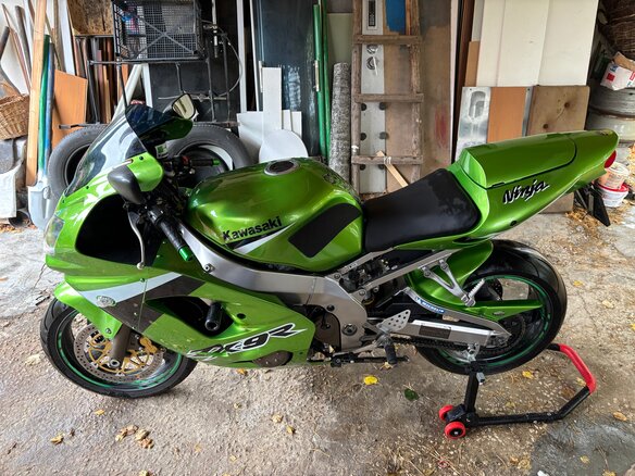 2004 Kawasaki ZX-9R Ninja, зелёный, 430000 рублей - вид 15