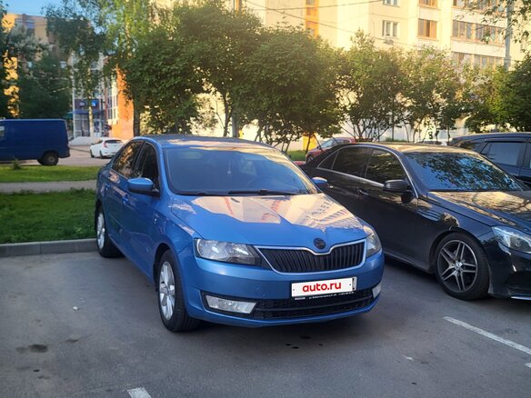 2015 Skoda Rapid I, синий, 800000 рублей - вид 1