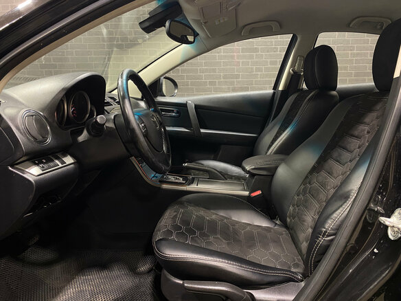 2009 Mazda 6 II (GH) Рестайлинг, чёрный - вид 8
