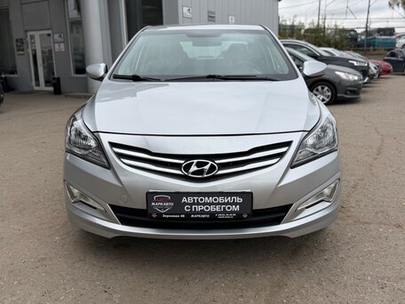 2015 Hyundai Solaris I Рестайлинг, серый, 980000 рублей, вид 3