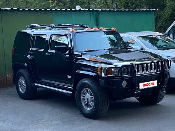 2008 Hummer H3, чёрный, 1680000 рублей - вид 1