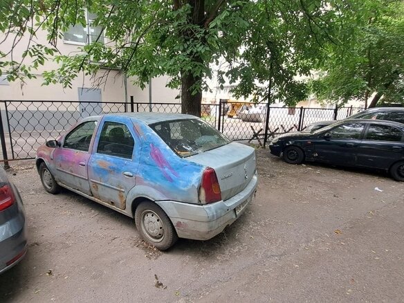 2007 Renault Logan I, серый, 110000 рублей - вид 7