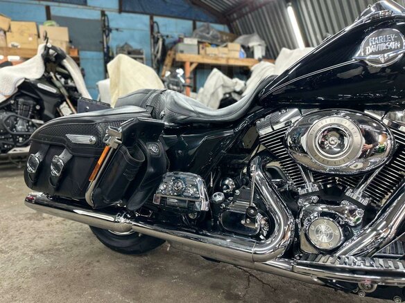 2009 Harley-Davidson Road King, чёрный, 990000 рублей - вид 24