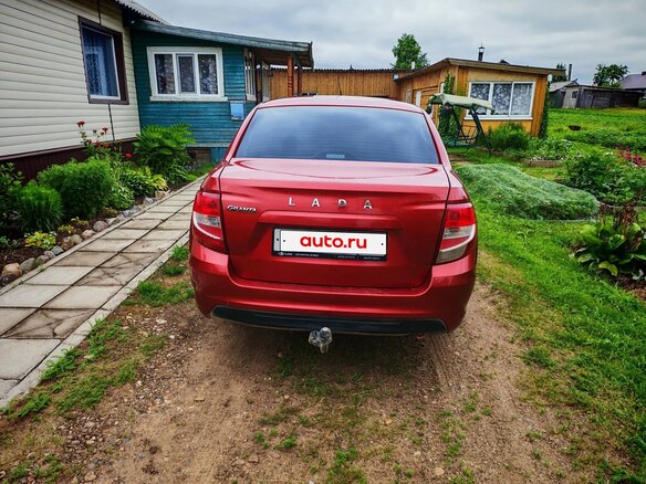 2019 Lada (ВАЗ) Granta I Рестайлинг, красный, 680000 рублей - вид 12