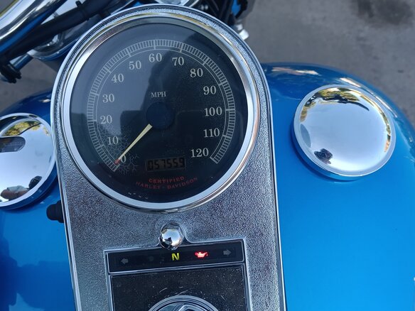 2002 Harley-Davidson Fat Boy, синий, 660000 рублей