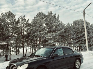 2005 Hyundai Sonata ТагАЗ IV (EF) Рестайлинг, чёрный, 400000 рублей, вид 2