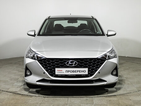2021 Hyundai Solaris II Рестайлинг, серый, 1569700 рублей, вид 2