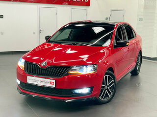 2019 Skoda Rapid I Рестайлинг, красный, 1398025 рублей, вид 2