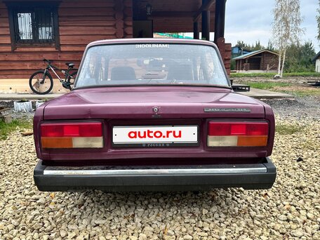 2002 Lada (ВАЗ) 2107, пурпурный, 219000 рублей, вид 3