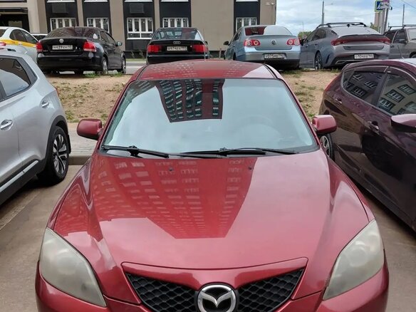 2008 Mazda 3 I (BK) Рестайлинг, красный - вид 1
