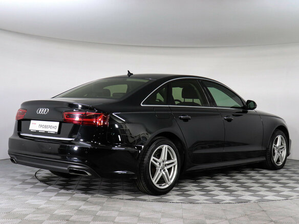 2017 Audi A6 IV (C7) Рестайлинг, чёрный - вид 4