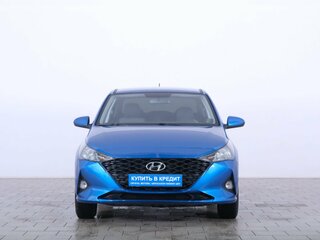 2021 Hyundai Solaris II Рестайлинг, синий, 1579000 рублей, вид 2