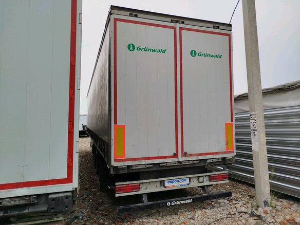2023 Grunwald Полуприцеп шторный, чёрный - вид 3