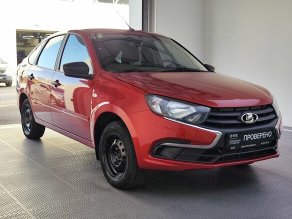 2021 Lada (ВАЗ) Granta I Рестайлинг, красный, 570000 рублей - вид 2