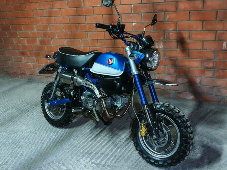 2021 Honda Z125 Monkey, синий, 459000 рублей, вид 1