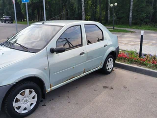 2007 Renault Logan I, зелёный, 99000 рублей, вид 3