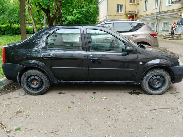 2009 Renault Logan I, чёрный, 355000 рублей - вид 1
