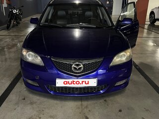 2007 Mazda 3 I (BK) Рестайлинг, чёрный, 300000 рублей, вид 1